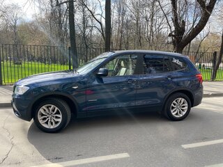 2012 BMW X3 28i xDrive II (F25), синий, 1300000 рублей, вид 4