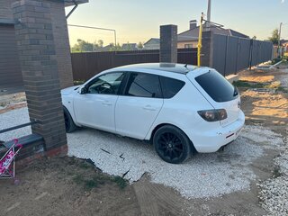 2007 Mazda 3 I (BK) Рестайлинг, чёрный, 350000 рублей, вид 2