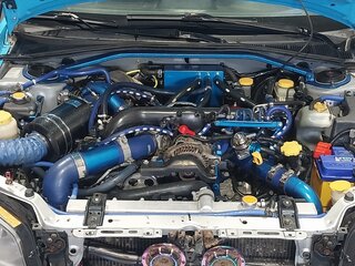 2005 Subaru Impreza WRX STi II Рестайлинг 2, голубой, 1400000 рублей, вид 3