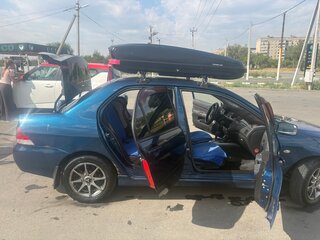 2007 Mitsubishi Lancer IX Рестайлинг, синий, 400000 рублей, вид 3