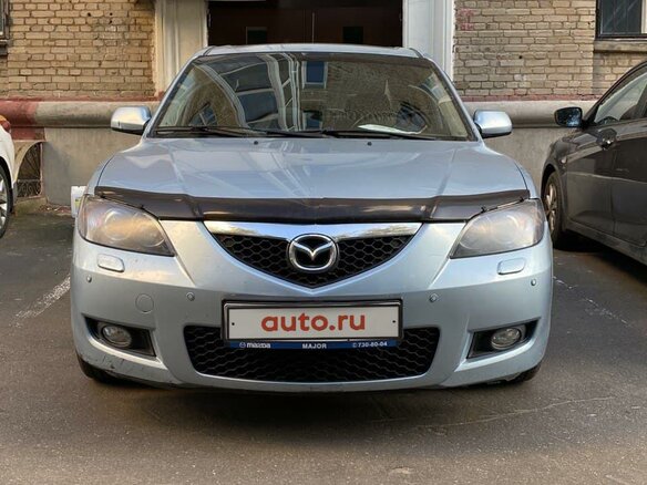 2008 Mazda 3 I (BK) Рестайлинг, голубой - вид 1