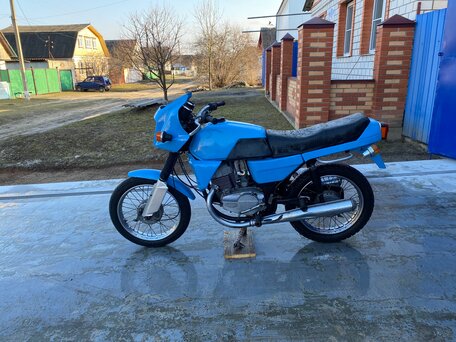 1990 Jawa 350/638, голубой, 150000 рублей, вид 1