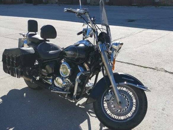 2002 Yamaha XVS1100, чёрный, 545000 рублей - вид 7