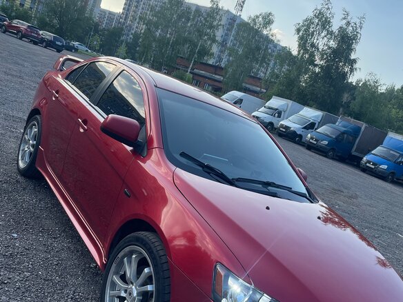 2008 Mitsubishi Lancer X, красный, 850000 рублей - вид 5