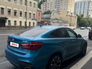 2019 BMW X6 40d II (F16), голубой, 5500000 рублей, вид 5