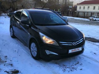 2015 Hyundai Solaris I Рестайлинг, чёрный, 640000 рублей, вид 4