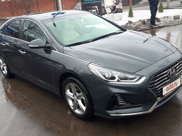 2018 Hyundai Sonata VII (LF) Рестайлинг, серый, 1590000 рублей - вид 1