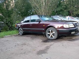 1992 Audi 100 IV (C4), красный, 200000 рублей, вид 1