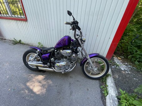 1994 Yamaha XV1100 Virago, пурпурный, 499000 рублей, вид 3