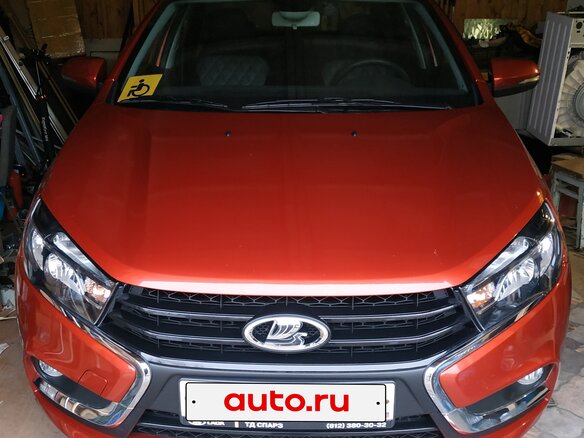 2017 Lada (ВАЗ) Vesta I, красный, 1100000 рублей - вид 1
