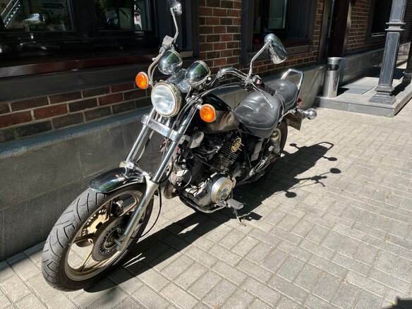 1994 Yamaha XV750 Virago, коричневый, 235000 рублей - вид 1