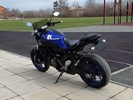 2017 Yamaha MT-07 (FZ-07), синий, 730000 рублей, вид 1