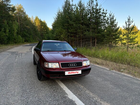 1992 Audi 100 IV (C4), красный, 240000 рублей - вид 3
