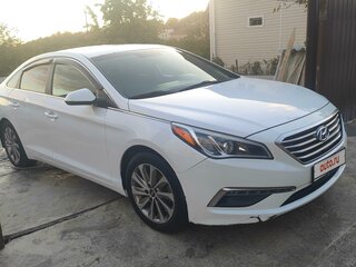 2015 Hyundai Sonata VII (LF), белый, 1200000 рублей, вид 1
