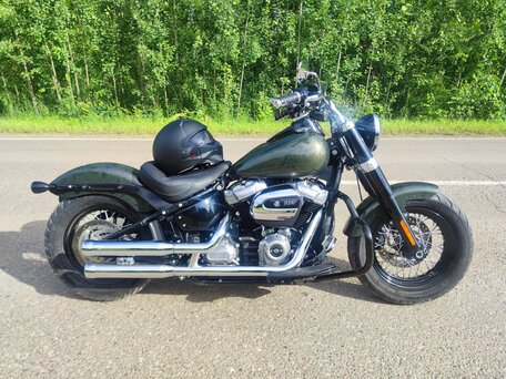 2019 Harley-Davidson Softail Slim, зелёный, 1200000 рублей, вид 3