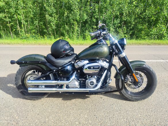 2019 Harley-Davidson Softail Slim, зелёный, 1200000 рублей - вид 2