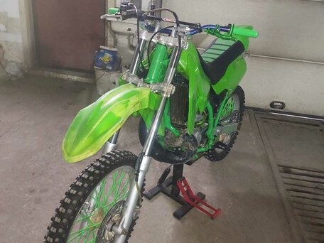 1991 Kawasaki KDX 200, зелёный, 180000 рублей, вид 3