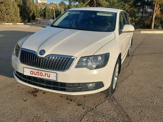 2014 Skoda Superb DSG II Рестайлинг, белый, 1600000 рублей, вид 1