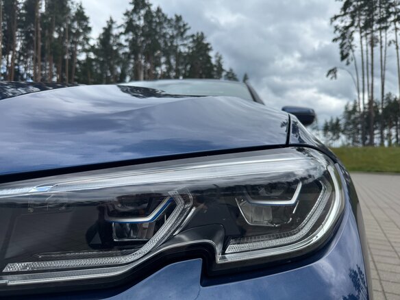 2020 BMW 3 серии 330e VII (G2x), голубой, 3503582 рублей - вид 10