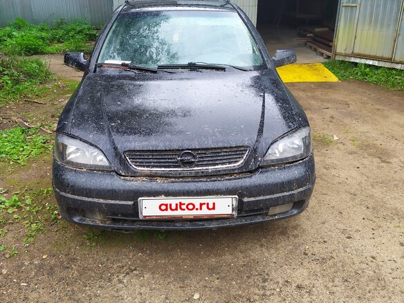 2003 Opel Astra G, чёрный, 300000 рублей