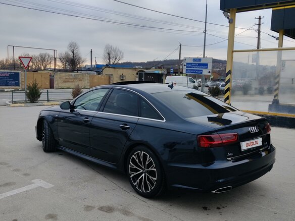 2016 Audi A6 IV (C7) Рестайлинг, синий, 3100000 рублей - вид 8