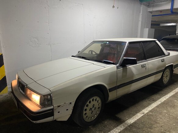 1986 Mazda Cosmo SG-X HB, белый, 300000 рублей