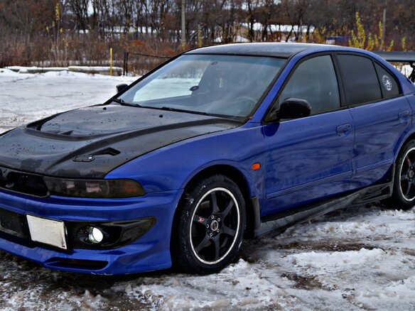 2002 Mitsubishi Galant VR-4 VIII Рестайлинг, синий, 800000 рублей - вид 10