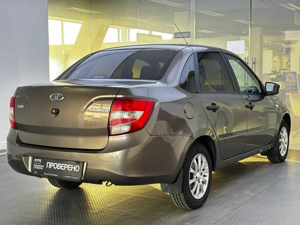 2018 Lada (ВАЗ) Granta I, коричневый, 419000 рублей - вид 4