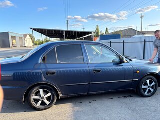 2006 Hyundai Accent ТагАЗ II, синий, 400000 рублей, вид 3