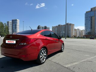 2016 Hyundai Solaris I Рестайлинг, красный, 1370000 рублей, вид 3