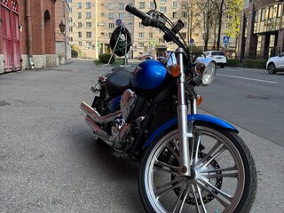 2007 Kawasaki VN900 Vulcan, синий, 450000 рублей, вид 3