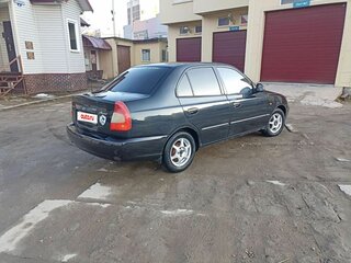 2005 Hyundai Accent ТагАЗ II, чёрный, 400000 рублей, вид 4