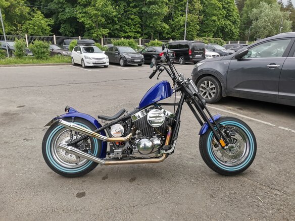 2022 Honda Shadow 750, синий, 1690000 рублей - вид 3