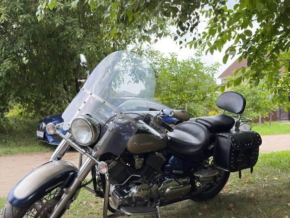 2007 Yamaha XVS1100, синий, 550000 рублей