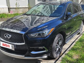 2017 Infiniti QX60 I Рестайлинг, синий, 2450000 рублей, вид 3