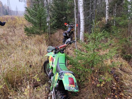 1990 Kawasaki KDX 200, зелёный, 200000 рублей, вид 3