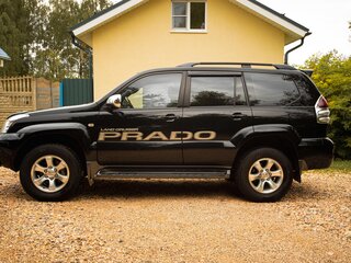2008 Toyota Land Cruiser Prado 120 Series Рестайлинг, чёрный, 4800000 рублей, вид 1