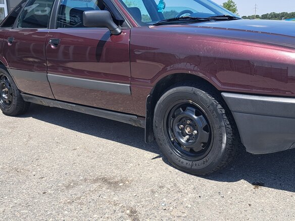 1990 Audi 80 IV (B3), пурпурный, 170000 рублей - вид 6