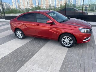 2016 Lada (ВАЗ) Vesta I, красный, 610000 рублей, вид 4