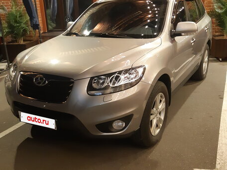 2011 Hyundai Santa Fe II Рестайлинг, серый, 1350000 рублей, вид 1