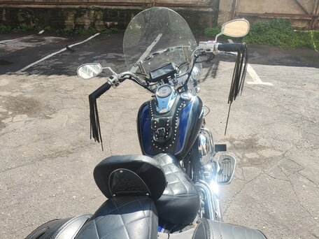 2005 Yamaha XVS650 Drag Star, синий, 420000 рублей, вид 1