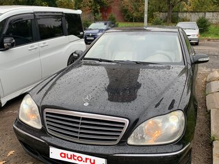 2004 Mercedes-Benz S-Класс 500 7-speed IV (W220) Рестайлинг, чёрный, 1100000 рублей, вид 5