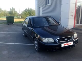 2008 Hyundai Accent ТагАЗ II, чёрный, 380000 рублей, вид 3