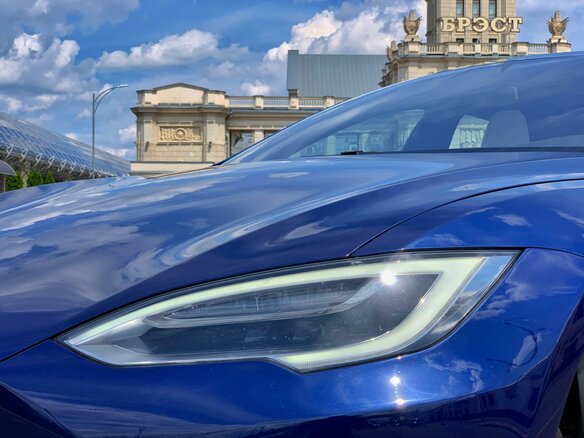 2017 Tesla Model S P100D I Рестайлинг, синий - вид 17