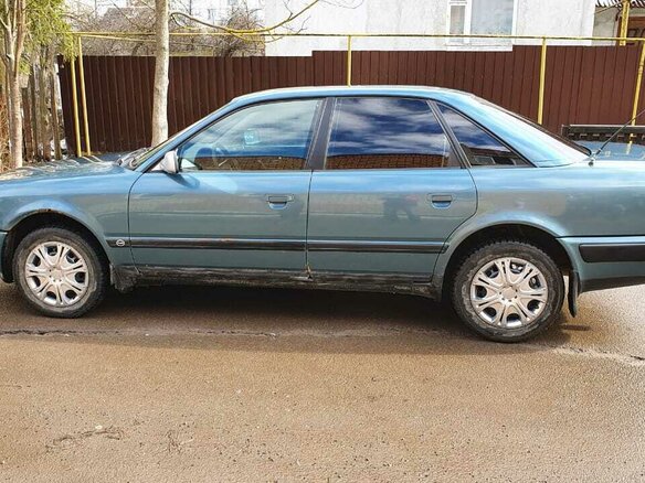 1993 Audi 100 IV (C4), синий, 160000 рублей - вид 6