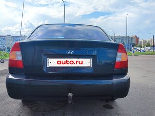 2005 Hyundai Accent ТагАЗ II, чёрный, 270000 рублей, вид 5
