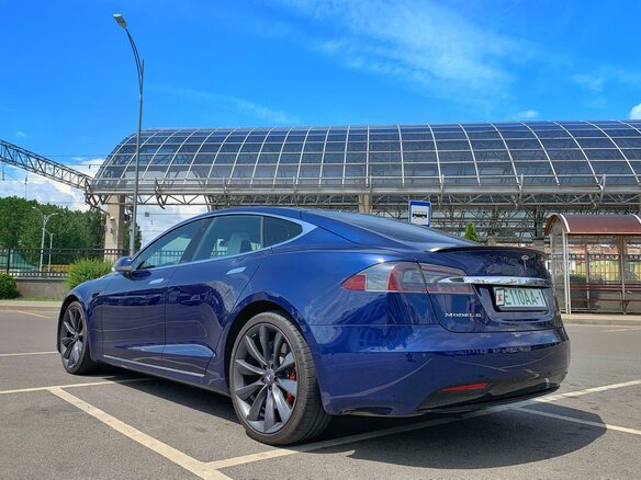 2017 Tesla Model S P100D I Рестайлинг, синий - вид 5