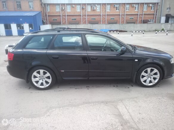 2007 Audi A4 III (B7), чёрный - вид 2