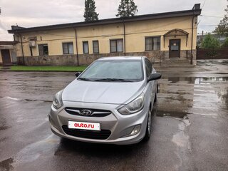 2012 Hyundai Solaris I, серебристый, 530000 рублей, вид 1