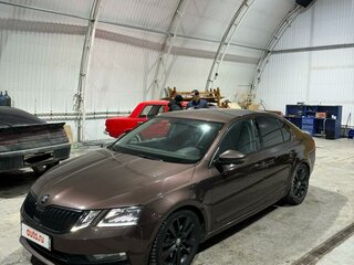 2017 Skoda Octavia III (A7) Рестайлинг, коричневый, 1770000 рублей, вид 2